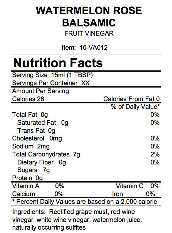 Watermelon Rosé Fruit Vinegar