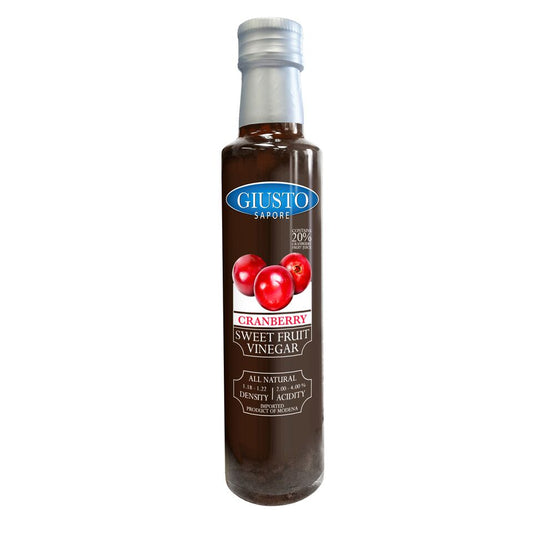 Giusto Sapore Cranberry Sweet Fruit Vinegar 8.5oz